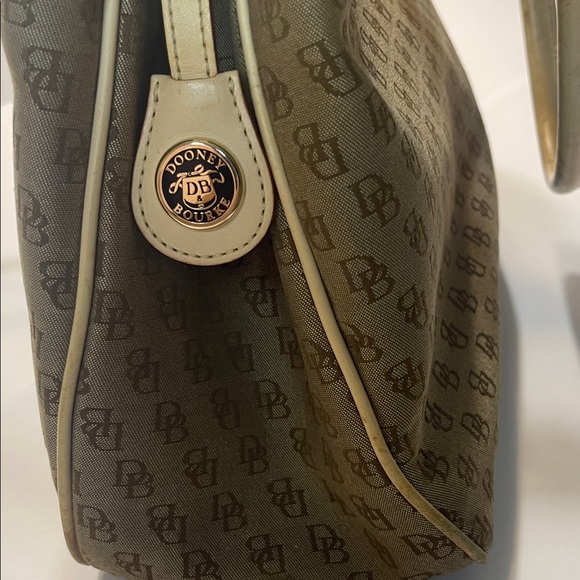 Dooney & Bourke Tan Monogram Satchel - Picture 2 of 11
